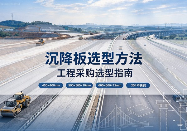 顺河沉降板选择方法